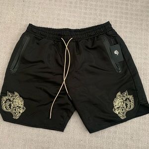 Darc Sports black athletic wolf shorts size Medium